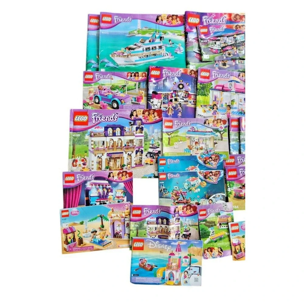 Lego Friends and Other Instruction Books - Books‎ Only Lot